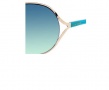 Kate Spade Evelyn Sunglasses - 03Y6 Light Gold (TQ turquoise gradient lens)