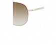 Kate Spade Barrie Sunglasses - 0JUW Gold / Ivory Leather (YY brown gradient lens)