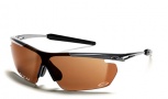 Smith V-Ti (Rimless) Sunglasses - Chrome/Polar Copper-Ignitor-Clear Mirror