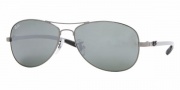 Ray-Ban RB8301 Sunglasses Sunglasses - 004/40 Gunmetal/Crystal Mirror Silver-Black