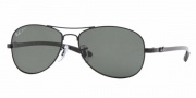 Ray-Ban 8301 Polarized Sunglasses Sunglasses - 002/N5 Black/Crystal Green