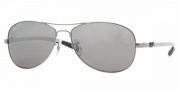 Ray-Ban 8301 Polarized Sunglasses Sunglasses - 004/N8 Gunmetal/Crystal Gray Mirror Silver Gradient