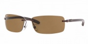 Ray-Ban RB8304 Sunglasses Polarized  Sunglasses - 014/83 Brown/Polar Brown