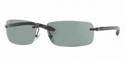 Ray-Ban RB8304 Sunglasses Sunglasses - 002/71 Black/Gray Green
