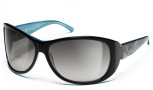 Smith Novella Sunglasses - Black Turquoise/Gray Gradient