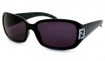Fendi FS 350R Sunglasses Sunglasses - 001 Black / Gray 
