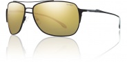 Smith Rosewood Sunglasses Sunglasses - Matte Black / Polarized Gold Mirror