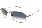 Oliver Peoples Aero 57 Sunglasses - Silver with Chrome Sapphire
