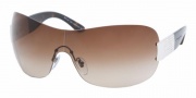 Bvlgari BV6030B Sunglasses Sunglasses - (102-13) Palladium / Brown Gradient