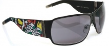 Ed Hardy EHS 012 Love Kills Slowly Sunglasses - Black