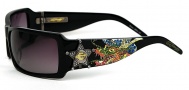 Ed Hardy EHS 021 Dragon Sheriff Sunglasses - Black