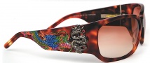Ed Hardy EHS 025 Geisha & Dragon Sunglasses - Wheat