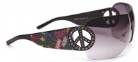 Ed Hardy EHS 027 Pin Up 2 Sunglasses Sunglasses - Black