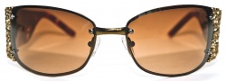 Ed Hardy EHS 028 Medusa Sunglasses - Cocoa