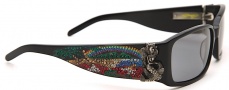 Ed Hardy EHS 029 Mermaid Sunglasses - Black