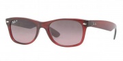 Ray-Ban RB2132 Sunglasses Polarized Wayfarer  Sunglasses - 843/77 Brown Gradient on Antique Crystal Polarized Blue