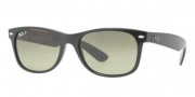 Ray-Ban RB2132 Sunglasses Polarized Wayfarer  Sunglasses - 901/76 Black Crystal Polarized Blue