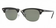 Ray-Ban 2156 Polarized Sunglasses Sunglasses - 901/58 Black / Crystal Green Polarized