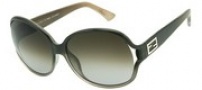 Fendi FS 5070 Sunglasses Sunglasses - 902 Transparent Dark Grey / Brown Grey Gradient