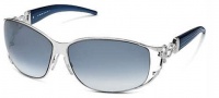 Roberto Cavalli RC376S Temi Sunglasses - OC91 Dark Blue Silver / Blue