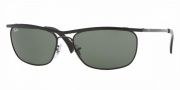 Ray-Ban RB3385 Sunglasses Olympian II Deluxe  Sunglasses - 002 Black / Crystal Green