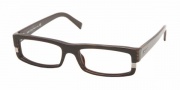 Prada PR 01LVN Eyeglasses Eyeglasses - (7N61O1) Black Ebony