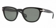 Persol PO 2961S Sunglasses Sunglasses - (95/58) Black / Crystal Green Polarized
