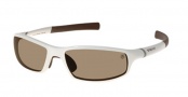 Tag Heuer 27 Sunwear 6008 Sunglasses - Shiny White / Polarized Brown Precision Lenses