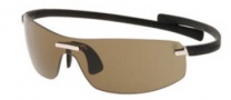 Tag Heuer Rimless Curve 5101 Sunglasses (Zenith) Sunglasses - 201 Black / Brown Lenses
