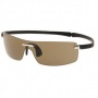 Tag Heuer Rimless Cuve 5102 Sunglasses (Zenith) Sunglasses - 201 Black / Brown Lenses