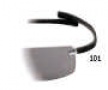 Tag Heuer Rimless Curve 5104 Sunglasses (Zenith) Sunglasses - 101 Black / Gray Lenses