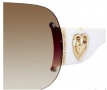 Juicy Couture Day for Night Sunglasses - 01K0 Gold / White (YY brown gradient lens)