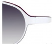 Gucci 1628 Sunglasses - 0GRL White Blue Red (9C dark gray gradient lens)