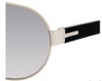 Gucci 1924 Sunglasses - 0EEI Light Gold Black (IC gray mirror gradient silver lens)