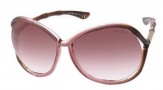Tom Ford 0075 Claudia Sunglasses - B5 Shiny Black / Dark Grey