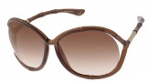 Tom Ford 0075 Claudia Sunglasses - 634 Sage Green to Rose Gradient / Green Gradient