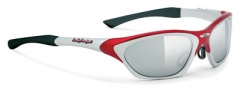 Rudy Project Horus Sunglasses - Red-Silver Frame / Laser Black Lenses