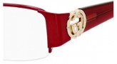 Gucci 2844 Eyeglasses Eyeglasses - 0NAF Shiny Red Burgundy