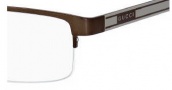 Gucci 1928 Eyeglasses Eyeglasses - 0DRF Brown Shiny Matte