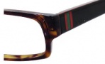 Gucci 1576 Eyeglasses Eyeglasses - (0NKS) Dark Havana Black Red Green