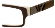Emporio Armani 9516 Eyeglasses Eyeglasses - 0NXG Brown Green Beige