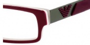 Emporio Armani 9516 Eyeglasses Eyeglasses - 0H4A Red White Gray
