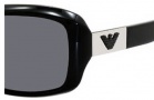 Emporio Armani 9508/S Sunglasses Sunglasses - 0RMG Black / Shiny Palladium (E5 smoke lens)