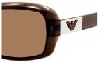 Emporio Armani 9508/S Sunglasses Sunglasses - 0BEF Transparennt Brown / Shiny Light (73 brown bronze lens)