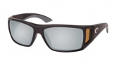 Costa Del Mar Bomba - Black Frame Sunglasses - Silver Mirror Glass / Costa 580