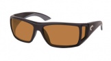 Costa Del Mar Bomba - Black Frame Sunglasses - Amber Glass / Costa 400