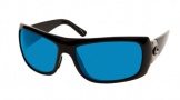 Costa Del Mar Bonita Sunglasses Black Frame Sunglasses - Blue Mirror Glass / Costa 580