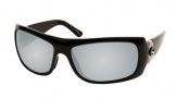 Costa Del Mar Bonita Sunglasses Black Frame Sunglasses - Silver Mirror Glass / Costa 580