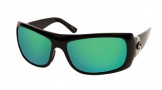 Costa Del Mar Bonita Sunglasses Black Frame Sunglasses - Green Mirror Glass / Costa 400