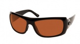 Costa Del Mar Bonita Sunglasses Black Frame Sunglasses - Copper Glass / Costa 580